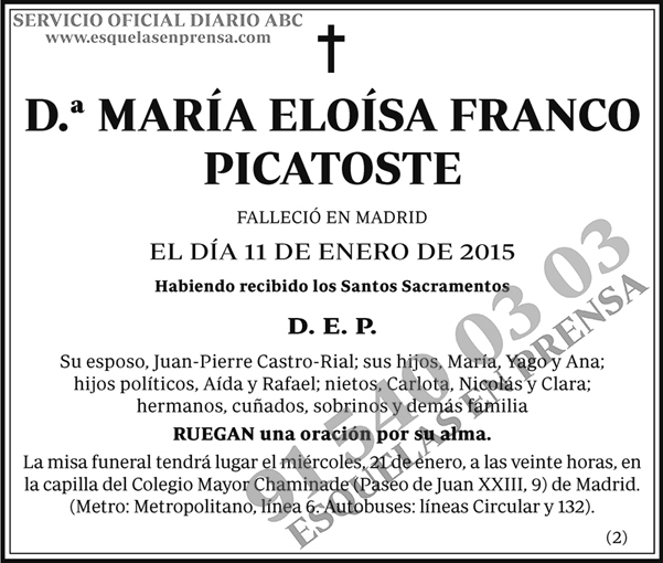 María Eloísa Franco Picatoste